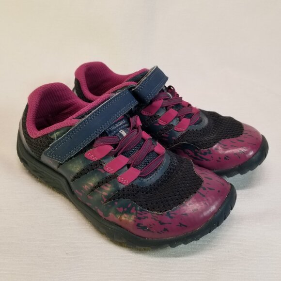 Merrell Girl's Size 12 Hiking Running Shoes Blue & Pink - Picture 2 of 12